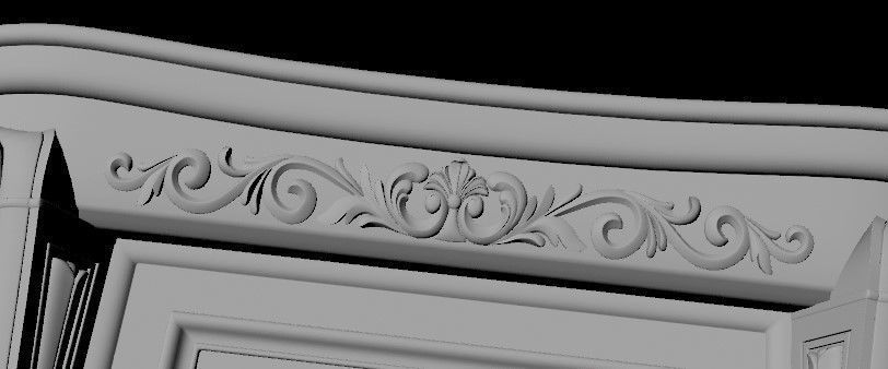 wardrobe for bedroom 3D model_2