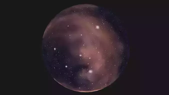 VR 360 extreme space environment - HDRI Panoramic Sky v22 Low-poly 3D model