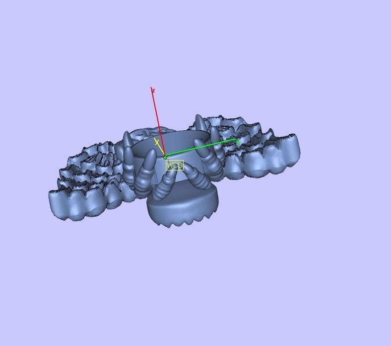 Eagle spread wings claws gem pendant 3D print model_10