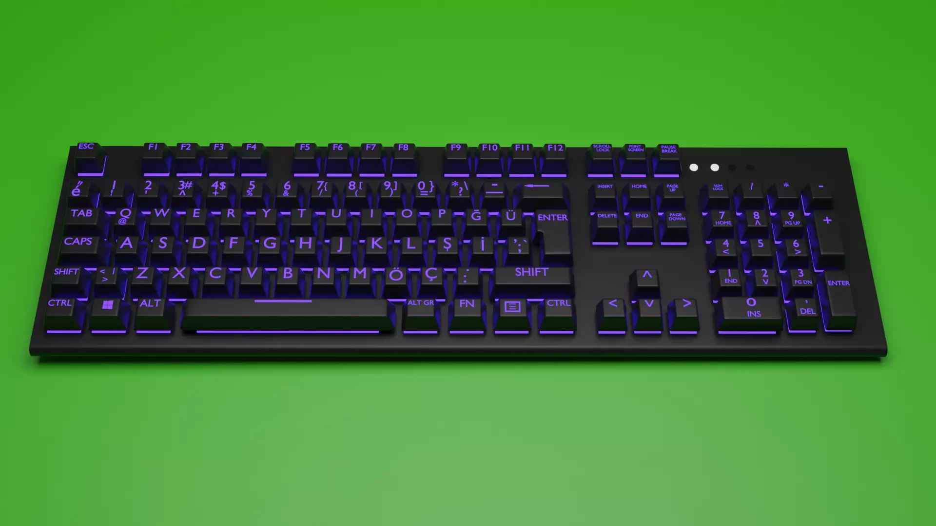 keyboard computer 3D model