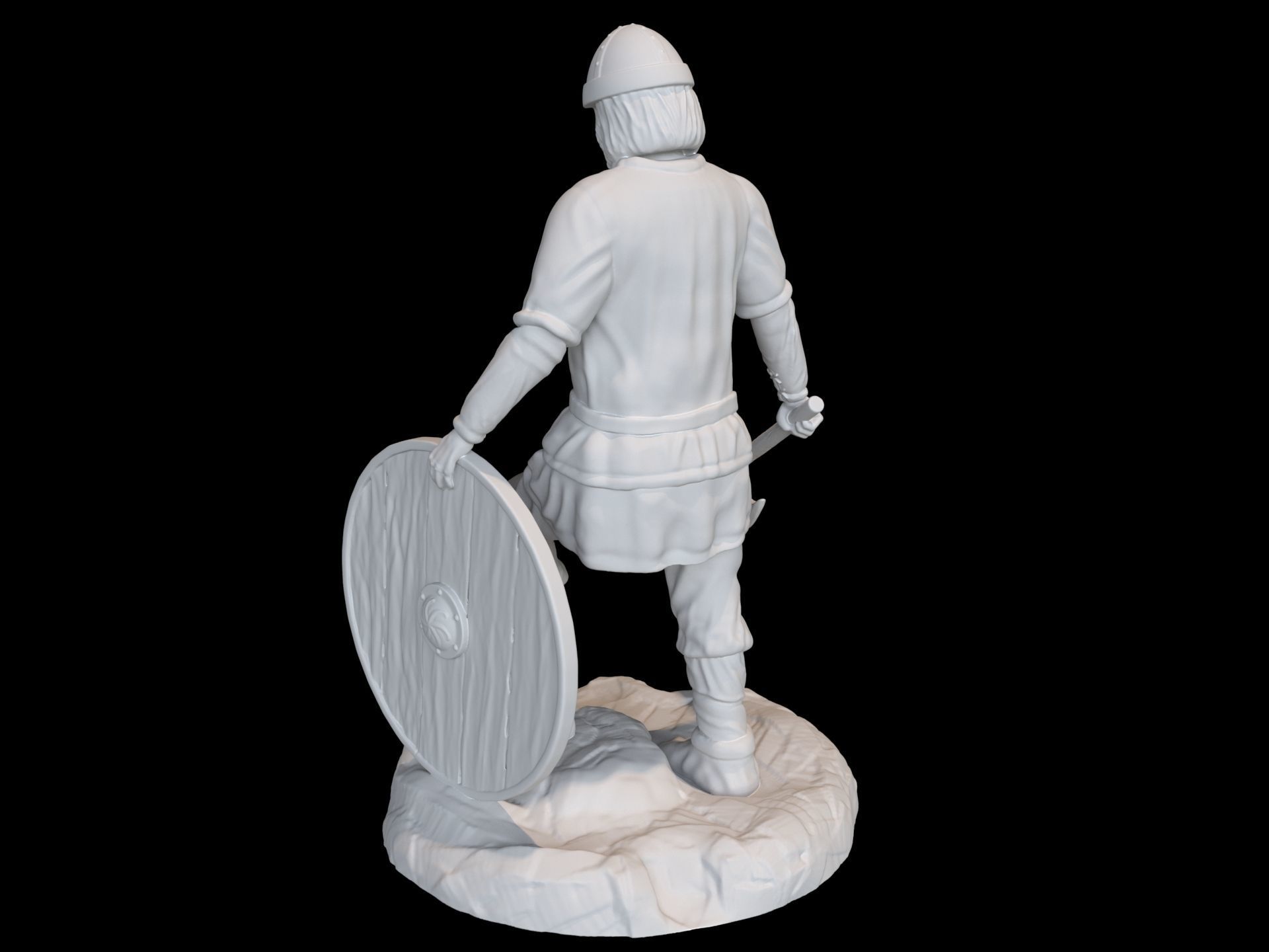 Viking warrior  3D print model_3