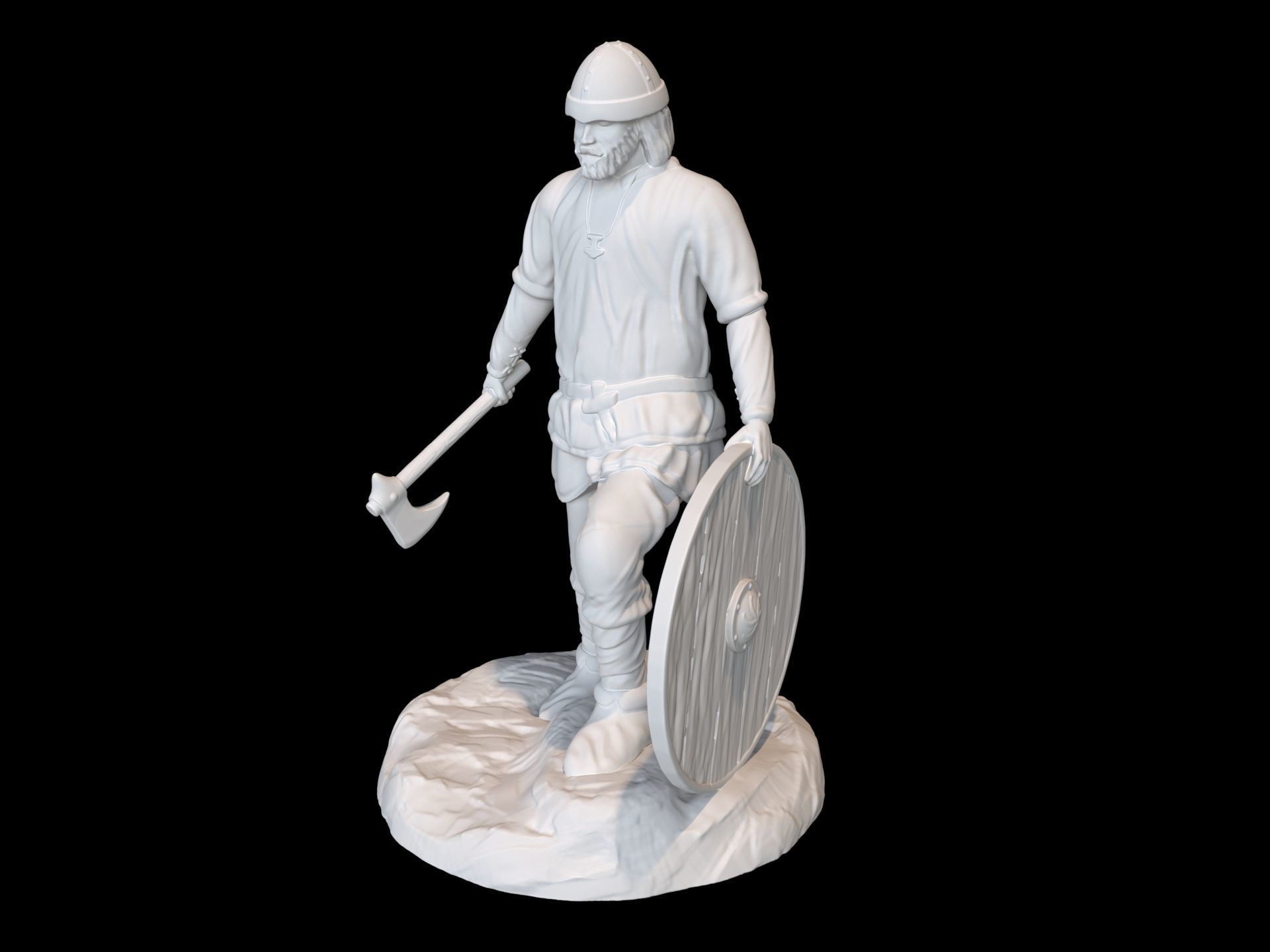 Viking warrior  3D print model_1