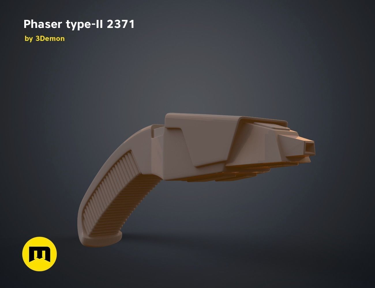 Phaser type-II 2371 3D print model_9