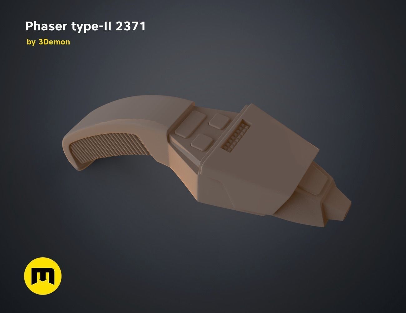 Phaser type-II 2371 3D print model_11