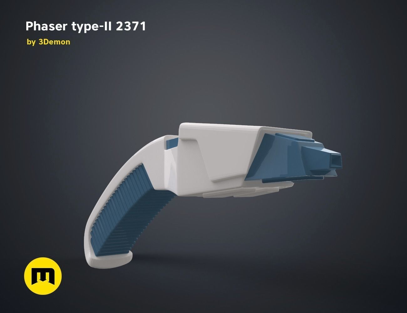 Phaser type-II 2371 3D print model_1