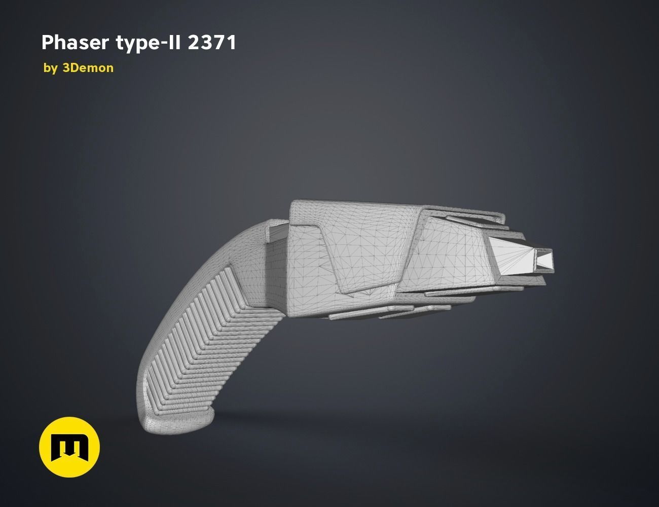 Phaser type-II 2371 3D print model_18
