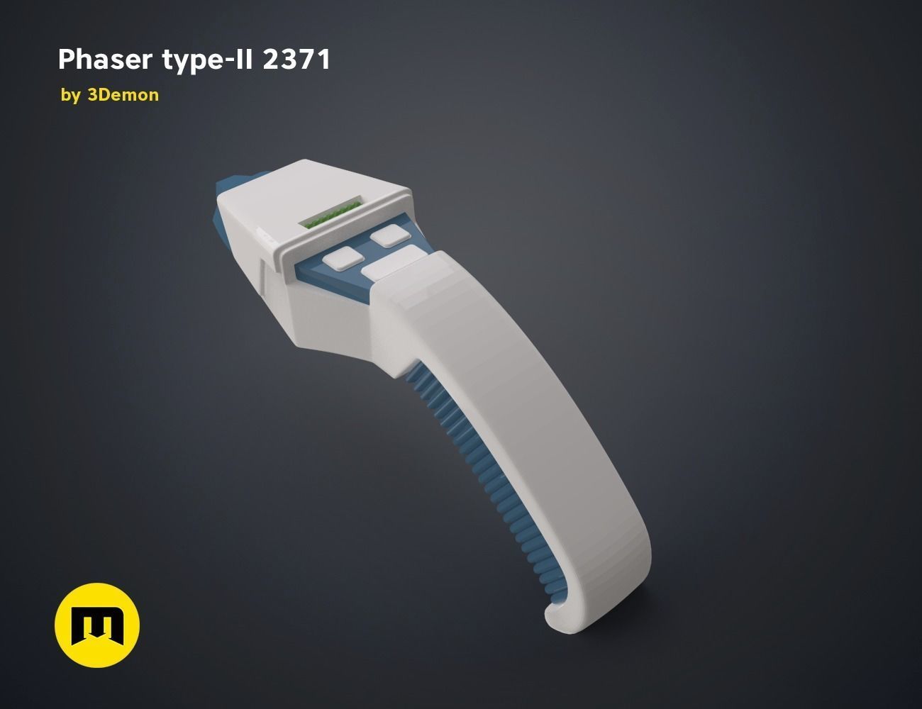 Phaser type-II 2371 3D print model_3