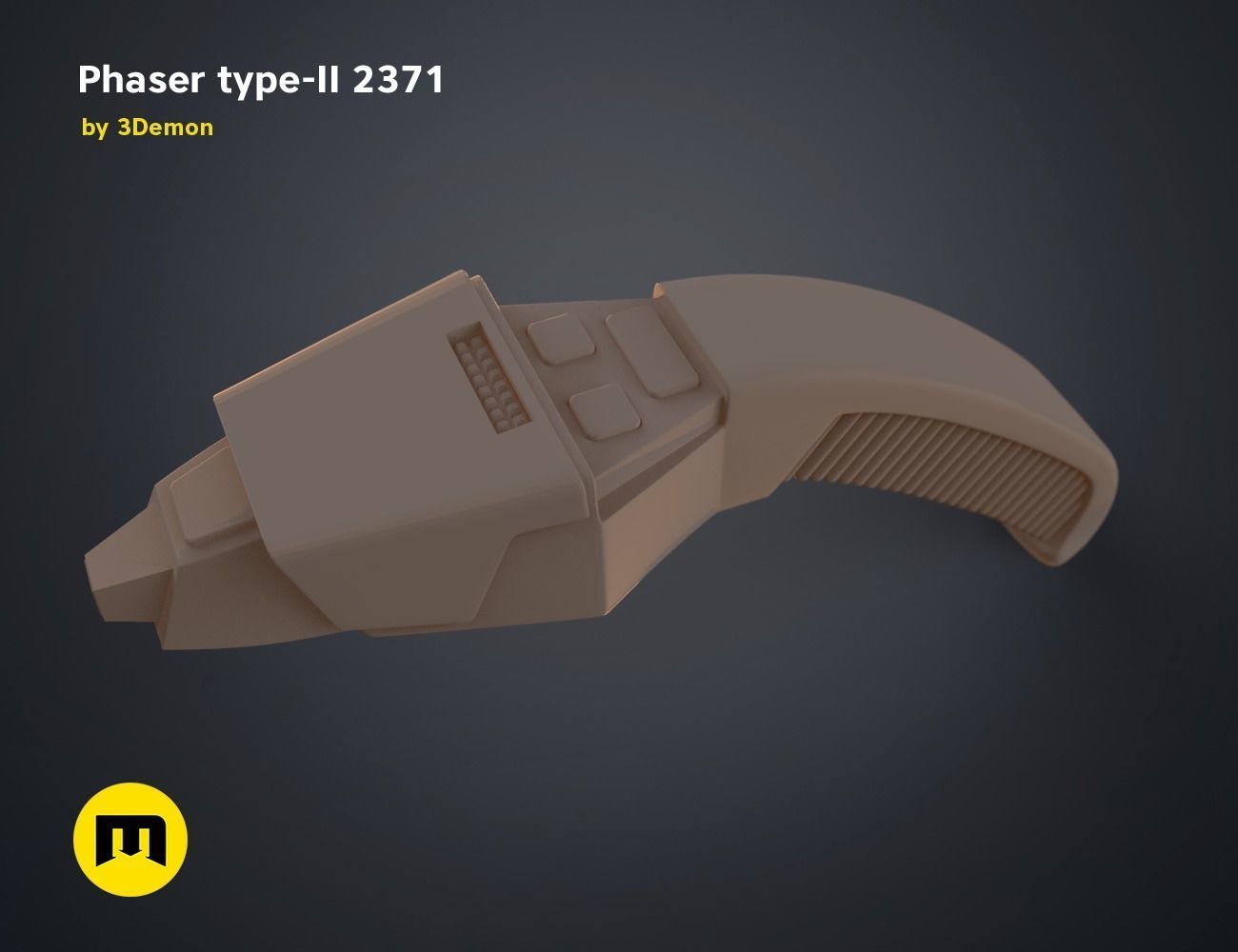 Phaser type-II 2371 3D print model_14