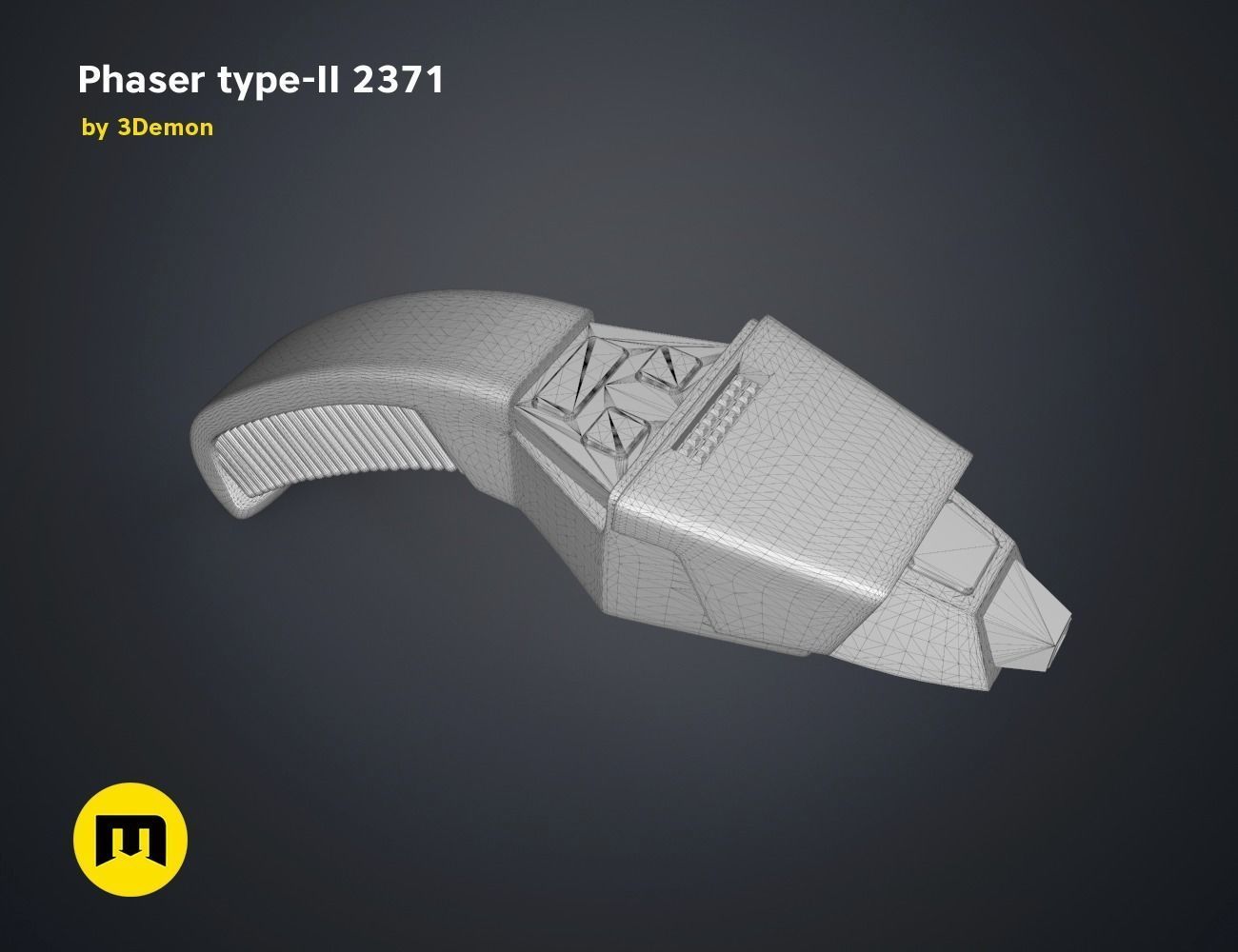 Phaser type-II 2371 3D print model_17