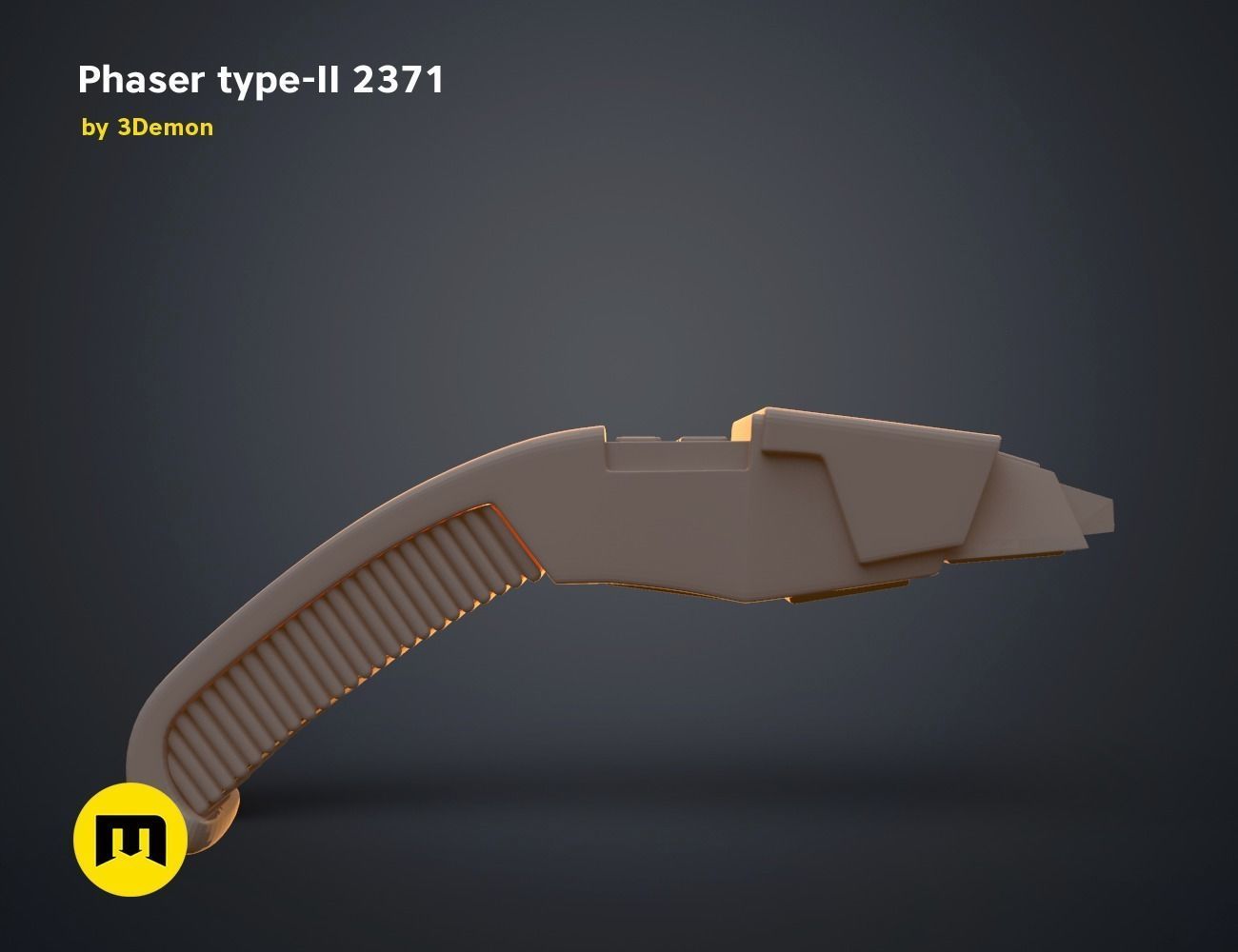 Phaser type-II 2371 3D print model_13