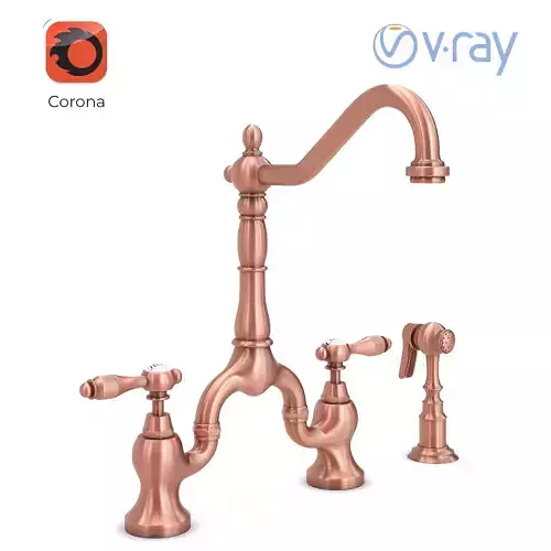 Bridge Kitchen Faucet 04 3D model