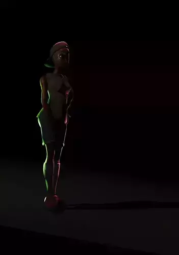 African girl character