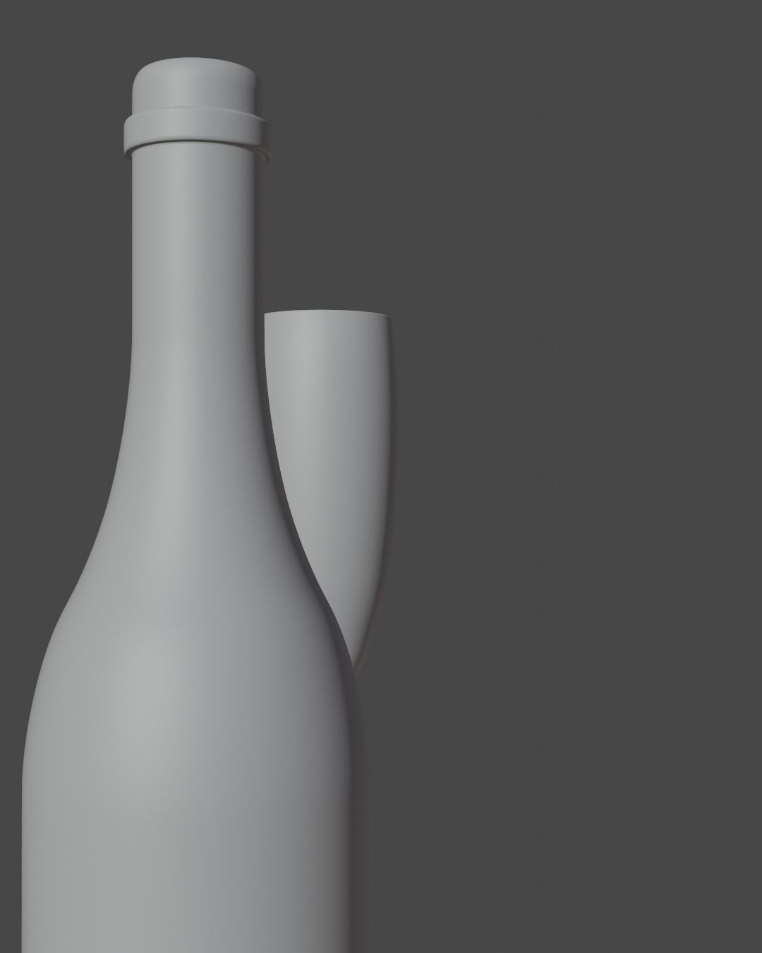 Wine Bottle Free 3D model_1