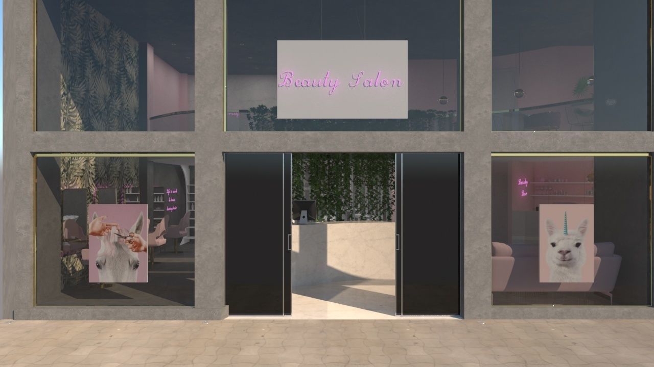Hair Studio Beauty Salon 3D model_6