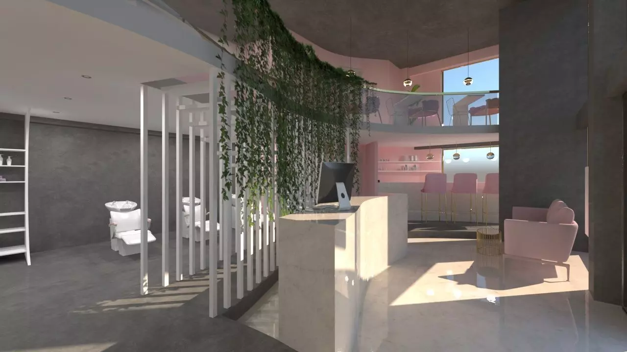 Hair Studio Beauty Salon 3D model_0