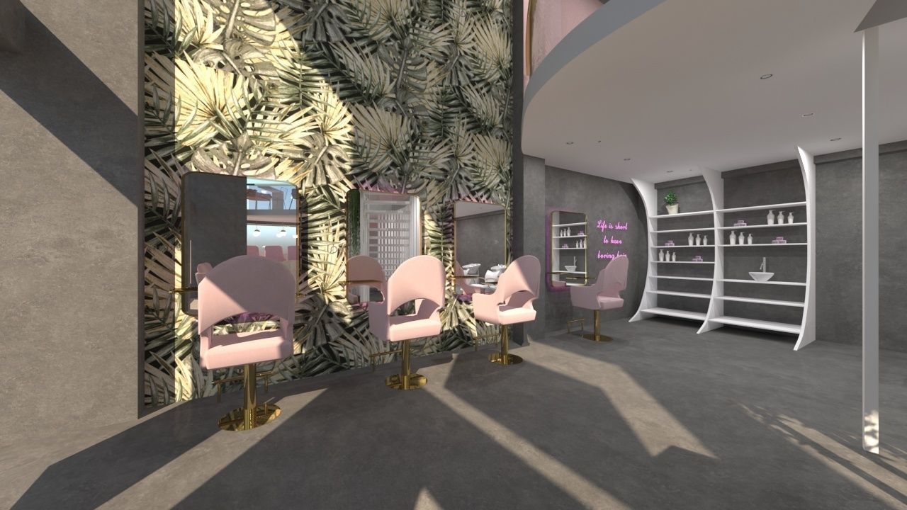 Hair Studio Beauty Salon 3D model_1