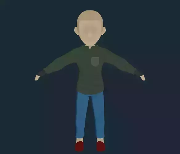 character with a set of clothes