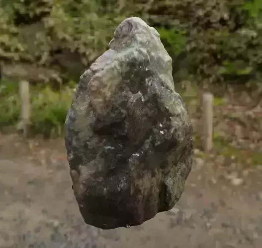 Large Photoscanned creek rock