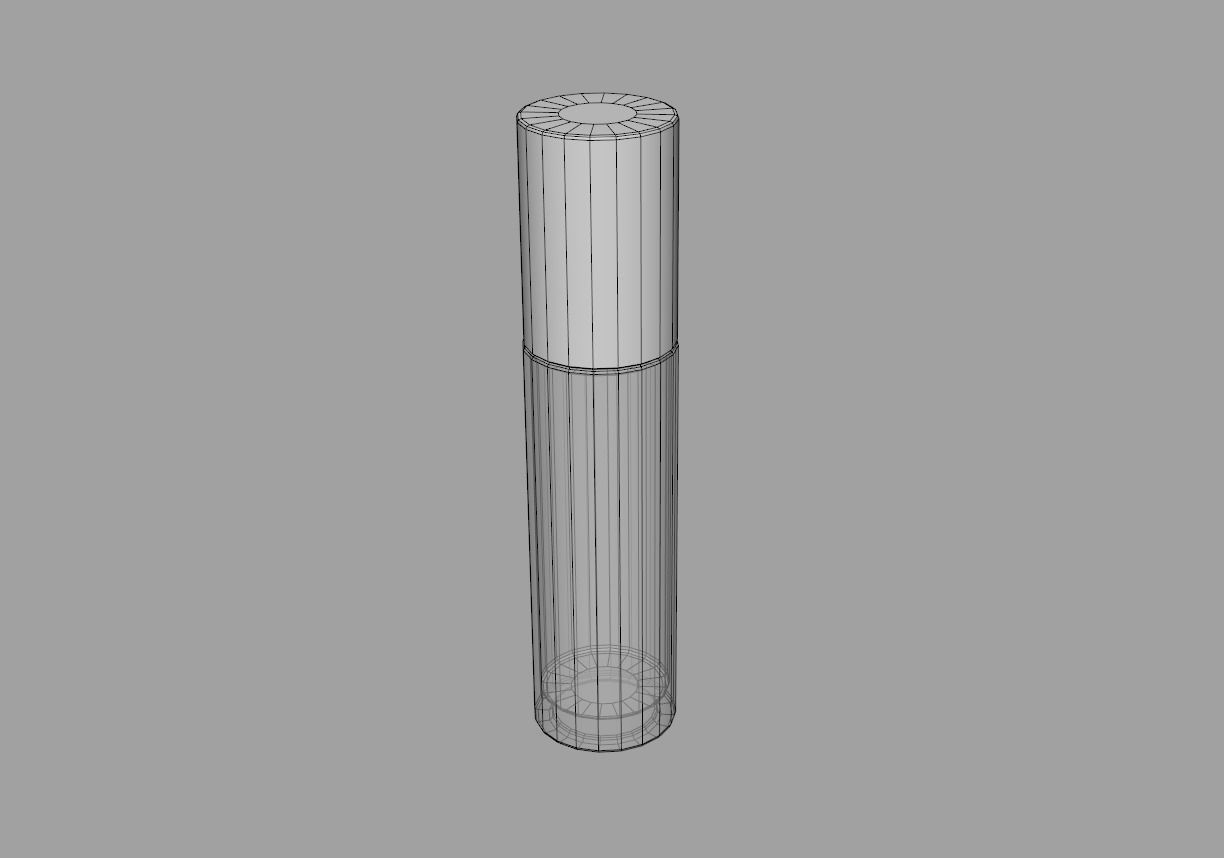 Glass Roller Ball Bottle 3D model_5