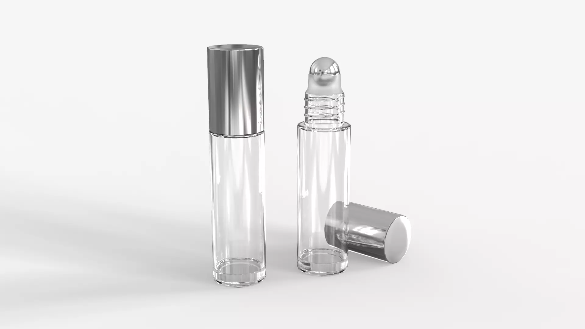 Glass Roller Ball Bottle 3D model_0