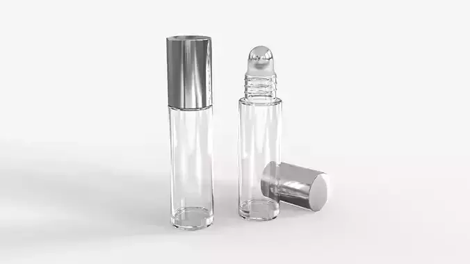 Glass Roller Ball Bottle 3D model