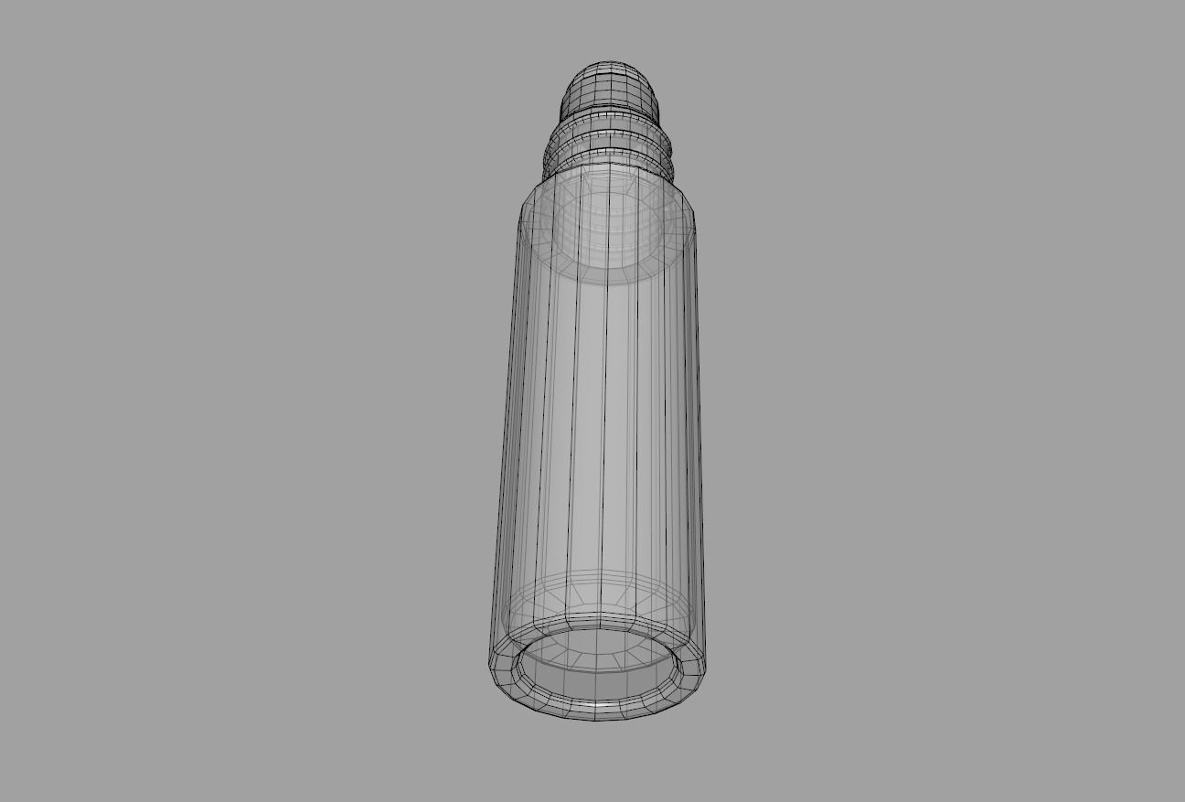 Glass Roller Ball Bottle 3D model_8