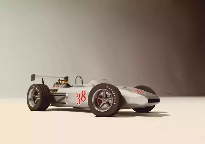 Race Car old style 3D model