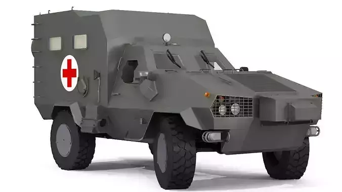 Ambulance vehicle 3D model