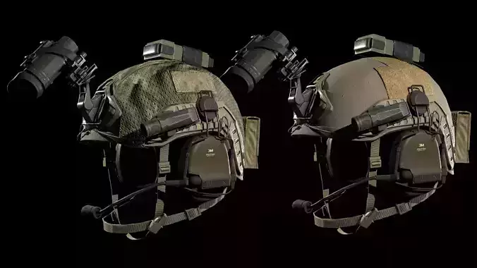 MILITARY Game Ready Ops-Core Fast MT Low-poly 3D model
