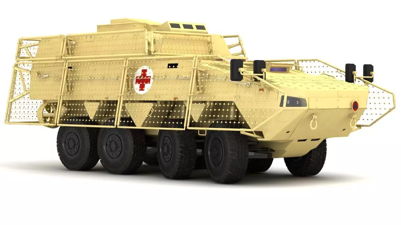 KTO Patria Ambulance 3D model