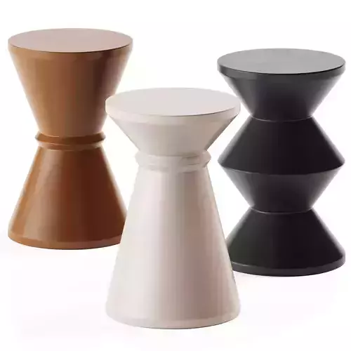 Stool 3 Brothers Side Table by Hamilton Conte