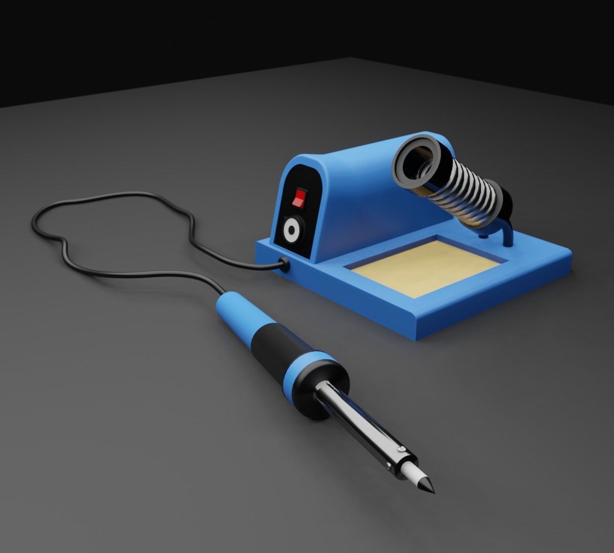 Soldering iron free VR / AR / lowpoly 3D model CGTrader