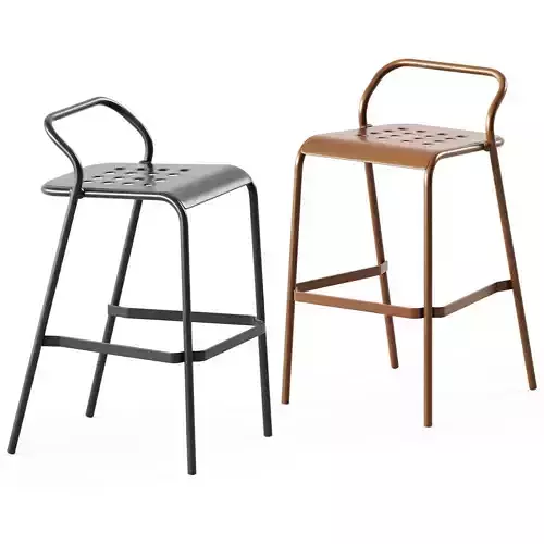 Noss Outdoor Bar Stool by Varaschin