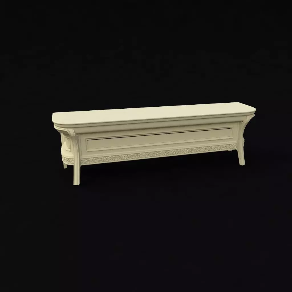 TV table 3D model_0