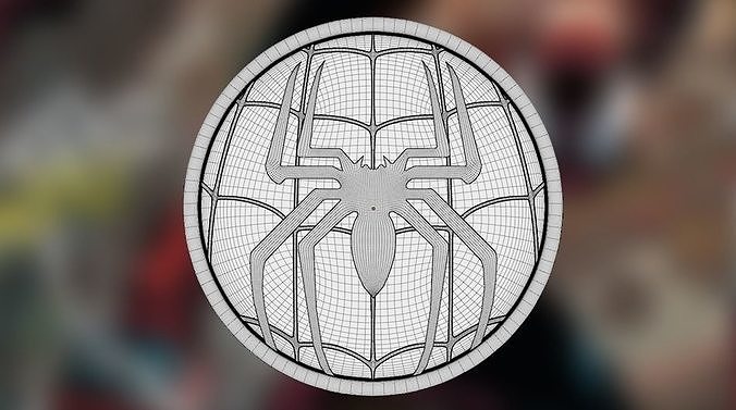 Spiderman Logo ver1 3D print model