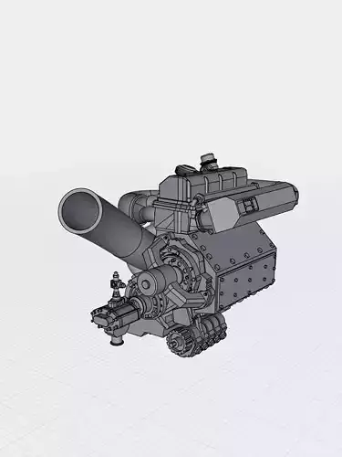 HEMI 4 cylinder Turbo Drag Engine Half Hemi Straight 4 3D print model