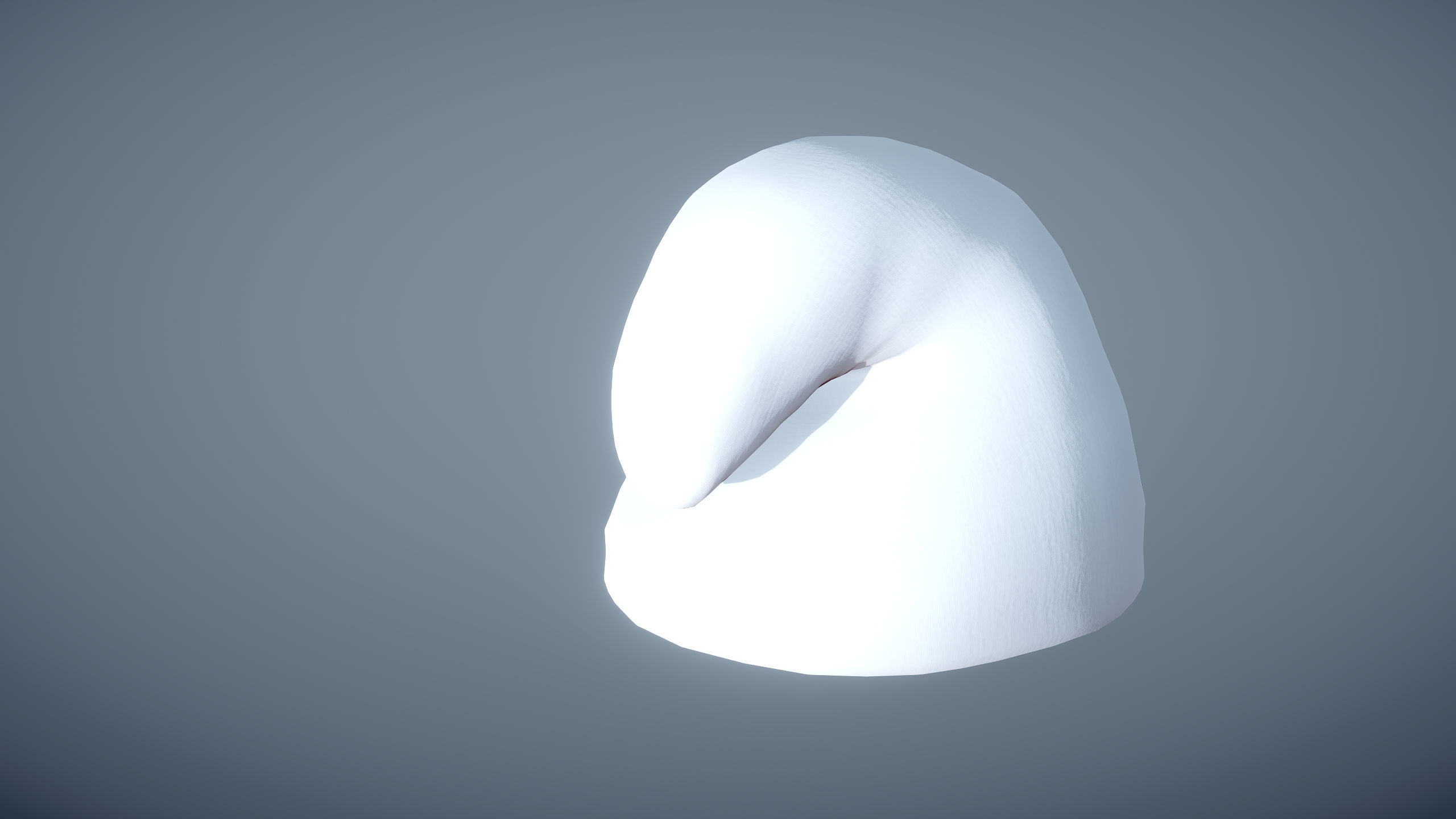 Smurf Hat Low-poly 3D model_1