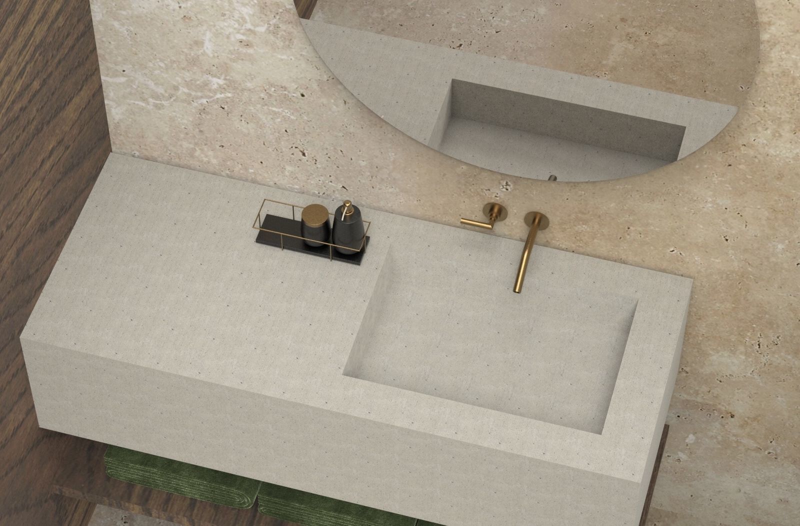 Bathroom set up 3D model_2