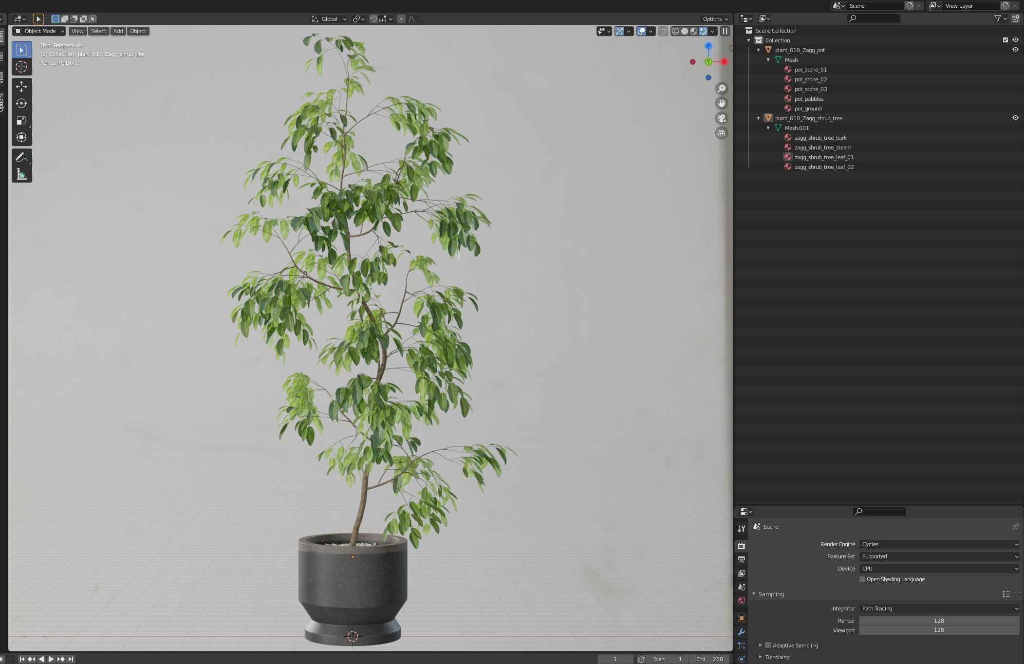 Plants collection 610 3D model_4