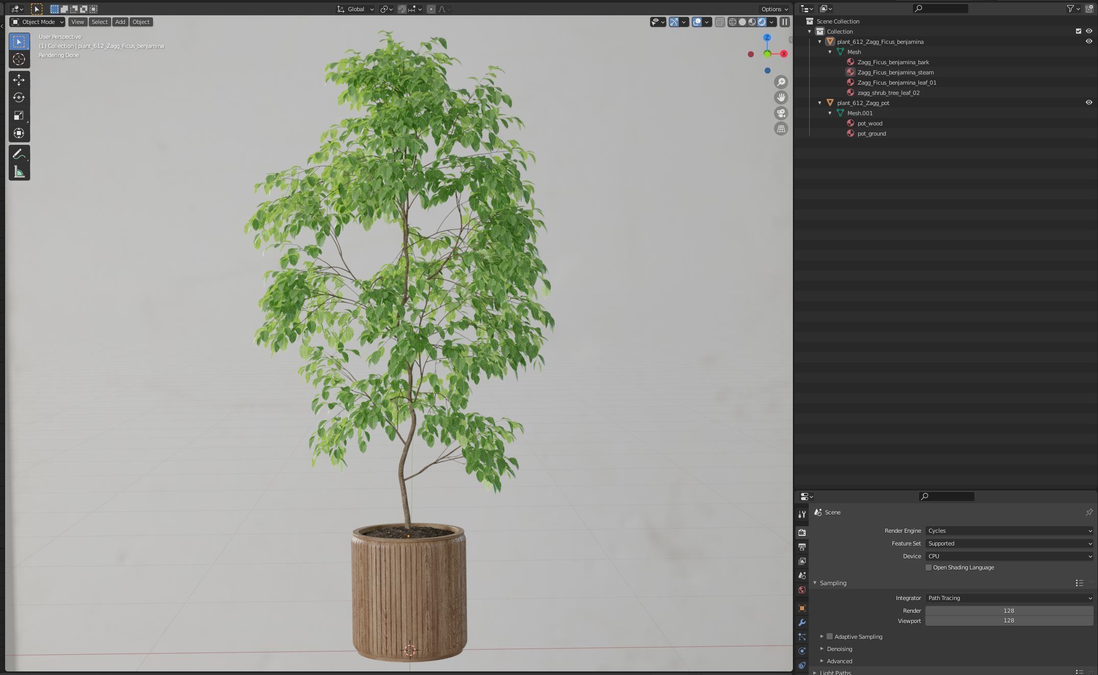 Plants collection 612 3D model_5