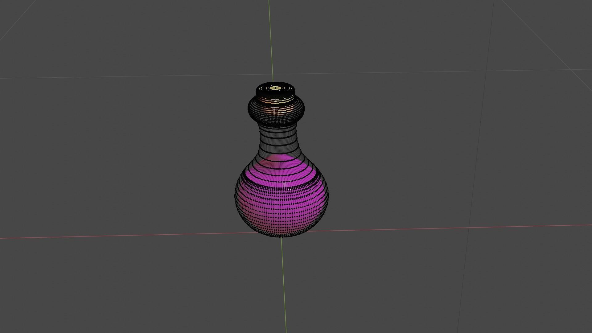 Potion liquid in bottle 3D model_3