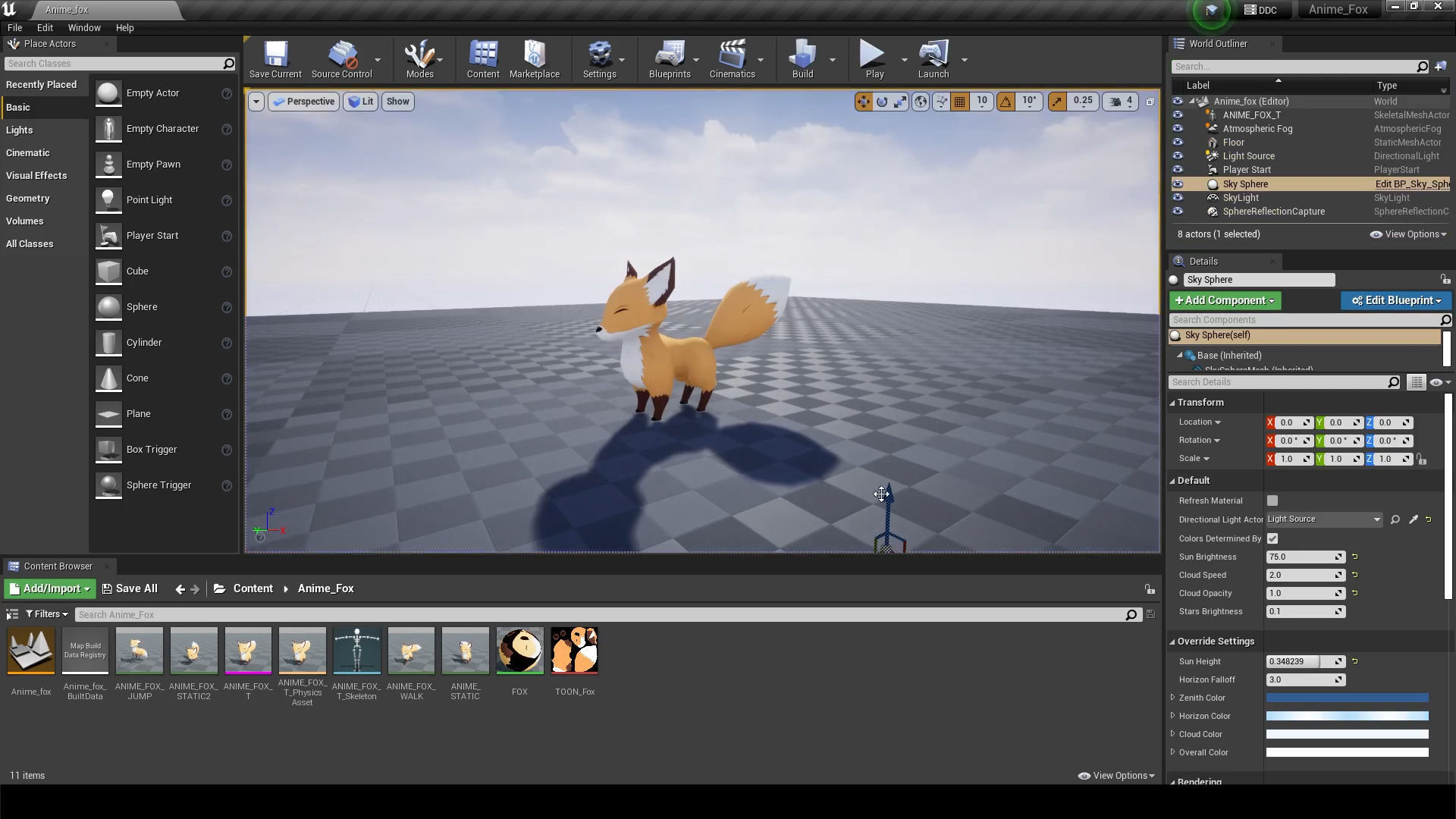TOON FOX Low-poly 3D model_15