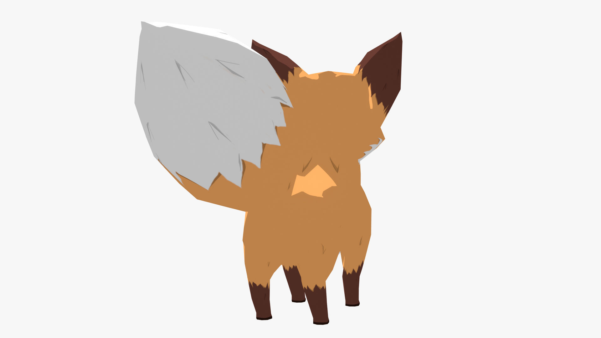 TOON FOX Low-poly 3D model_12