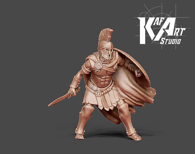 Spartan - Alcamene 35 mm scale 3D print model