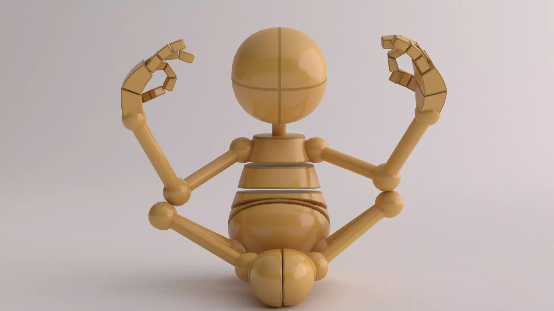 RIGGED CHARACTER---Box Cartoon Man Standard 3D model_15