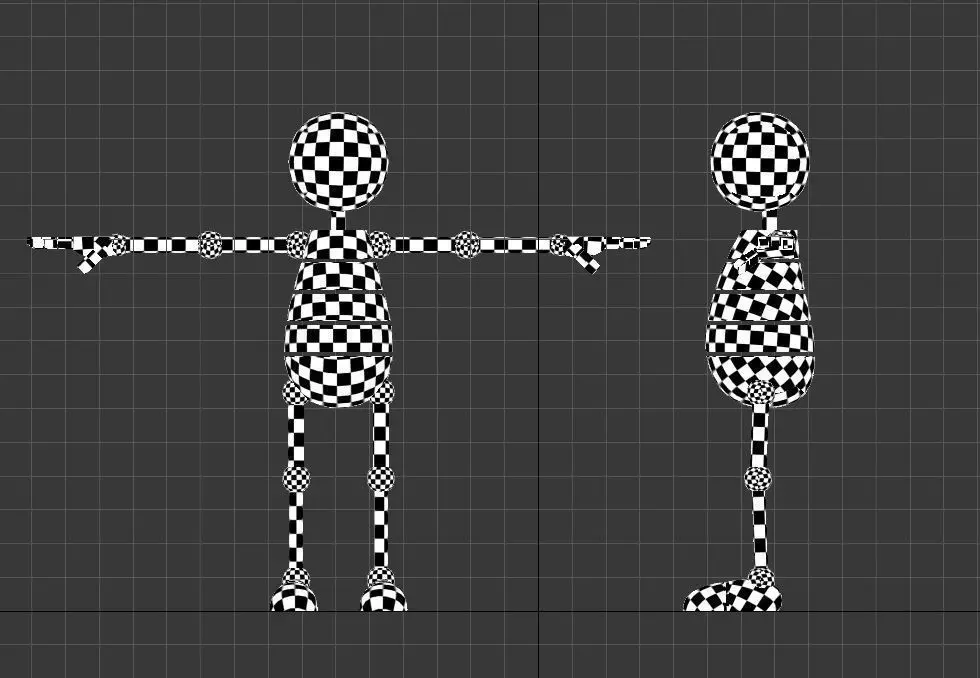 RIGGED CHARACTER---Box Cartoon Man Standard 3D model_31