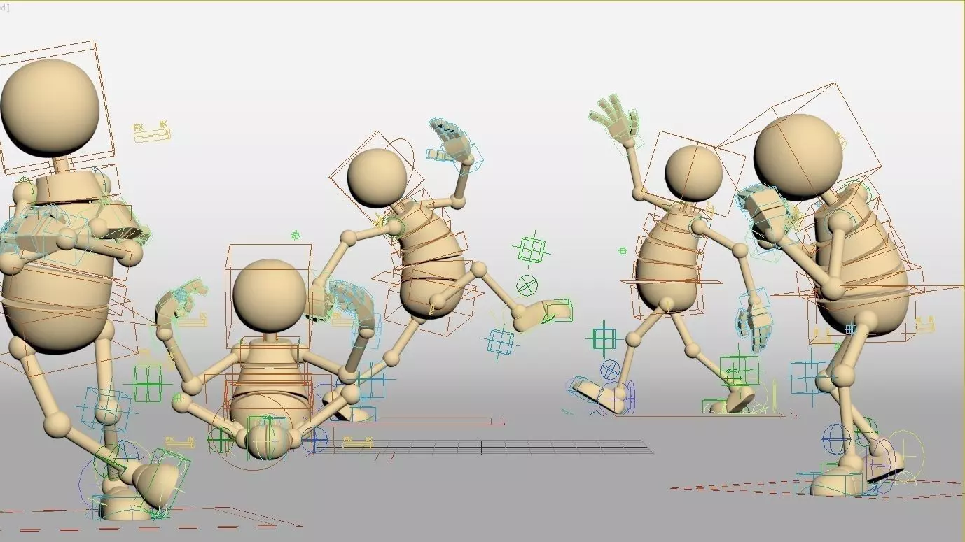 RIGGED CHARACTER---Box Cartoon Man Standard 3D model_1