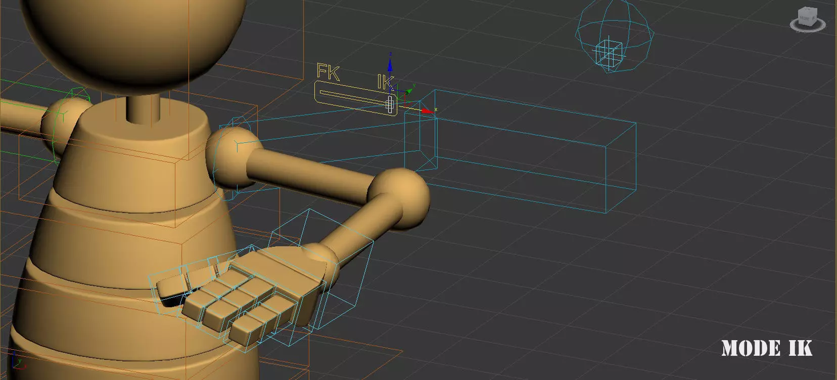 RIGGED CHARACTER---Box Cartoon Man Standard 3D model_26