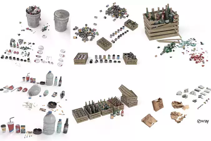 Big collection of garbage  