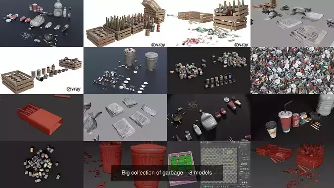  Big collection of garbage 